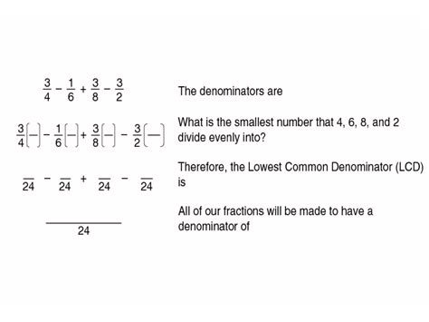 Finding Common Denominator Worksheets Printable Kids Entertainment