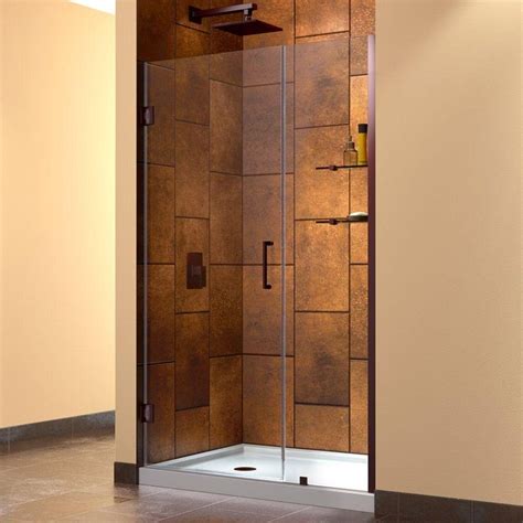 Dreamline Unidoor To In X In Frameless Hinged Shower Door In