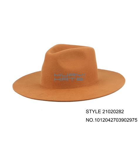 Custom 100 Australian Wool Mens Wide Brim Felt Fedora Hat