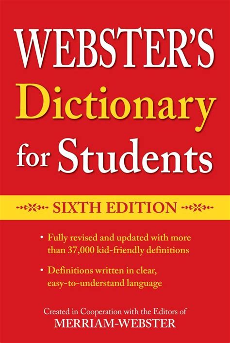 Webster S Dictionary For Students Sixth Edition Artofit