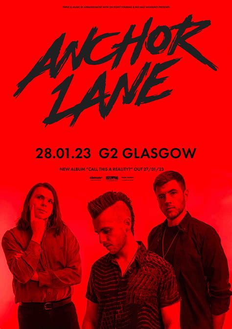 ANCHOR LANE ANNOUNCE GLASGOW SHOW