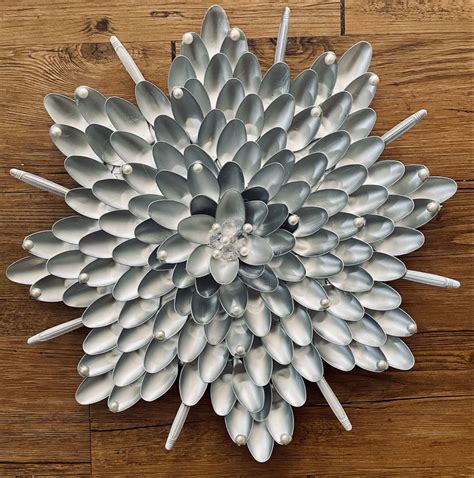 Spoonwreath Plastic Spoon Art Spoon Wreath Recycled Parol