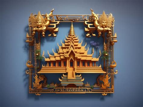 Premium Ai Image D Text Pchum Ben Day With Khmer Frame