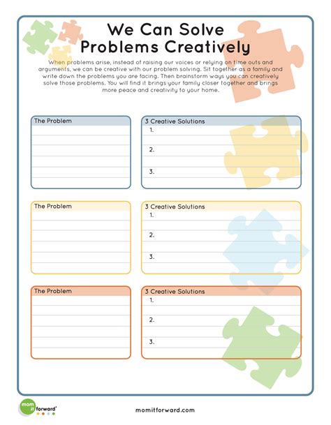 Printable Creative Problem Solving Mom It Forwardmom It Forward