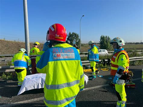 Siete Heridos En Un Accidente De Tráfico Múltiple Con Ocho Vehículos Implicados En La M 50 En