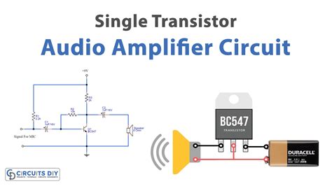 Simple Transistor Power Amplifier Circuit - Circuit Diagram