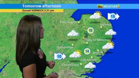 UK Regional News Caps Amanda Houston ITV Anglia Weather