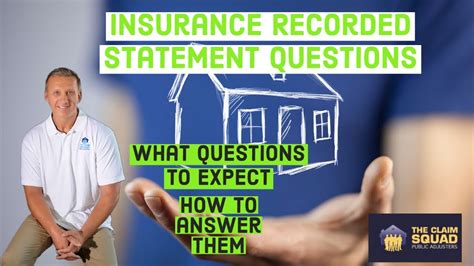 Insurance Recorded Statement Questions What Questions To Expect And How To Answer Them Youtube