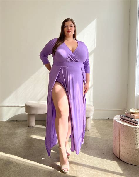 Plus Size Sultry Double Slit Dress Plus Size Dresses Maxi Dress 2020ave