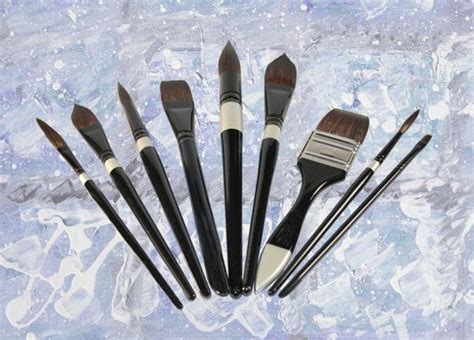 Silver Brush Black Velvet High Quality Artists Paint Watercolor