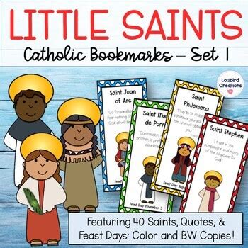 Catholic Saints Bookmarks - Set 1 by Loubird Creations | TpT