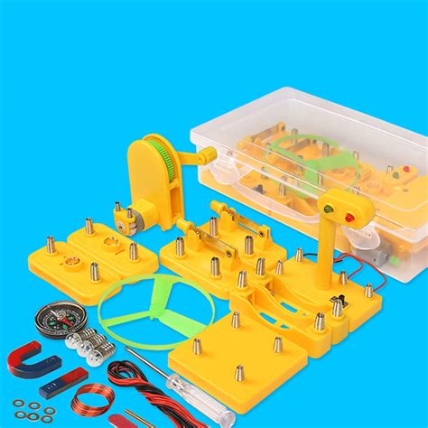 Buy Electromagnetic Experiment Box Electricity Magnetism Toy Physics Science Circuit Kits