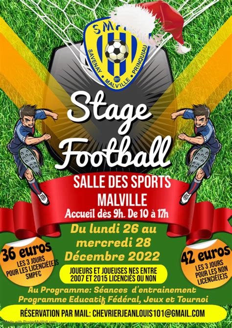 Stage De Vacances De Noël En Salle à Malville Pour Les U8 à U15 Garçons