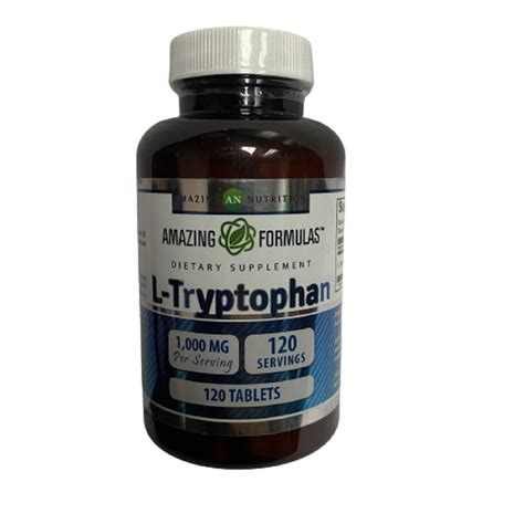 Amazing Nutrition Amazing Formulas L Tryptophan 1000 Mg 120 Tablet EBay