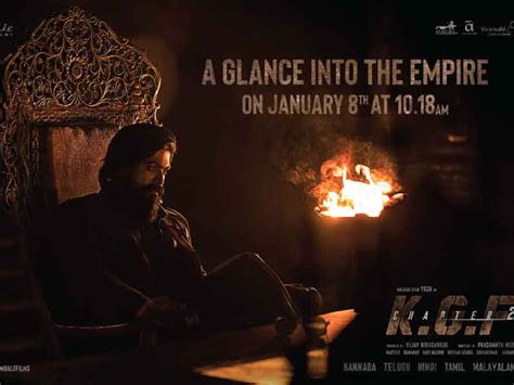 Kgf Chapter 2 Yash Starrer New Poster Unveils Teaser Date Moviekoop