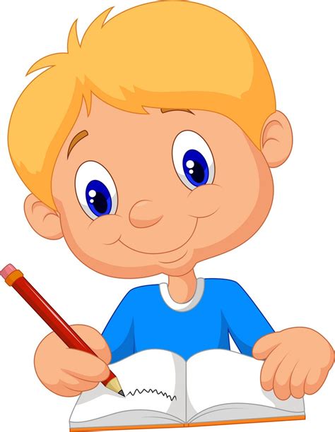 Boy Doing His Homework Clipart World