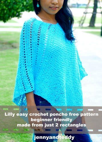 10 Free Crochet Ponchos Pattern For Women Jenny And Teddy