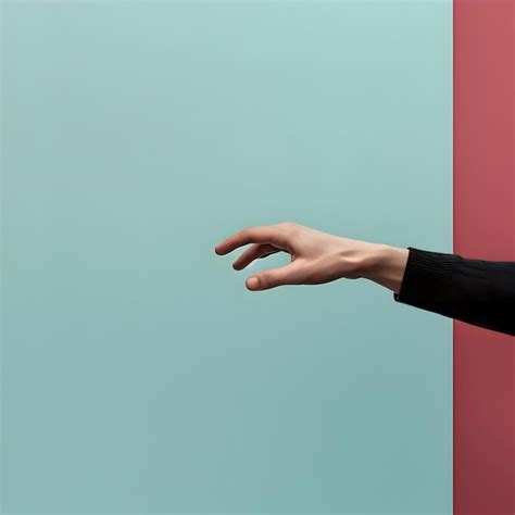 premium ai image man hand dropping  minimalism high quality