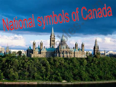 Esl English Powerpoints National Symbols Of Canada