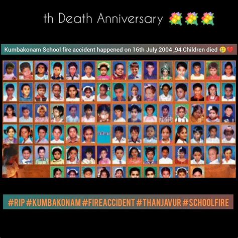 kumbakonam school fire accident happened   july   children