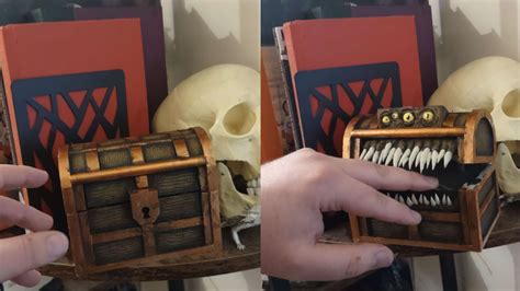 3d Print A Dnd Mimic That Transforms From Chest To Monster