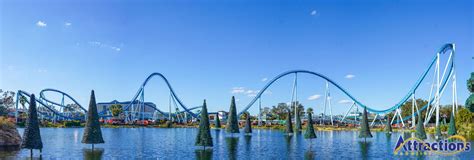 Seaworld S Pipeline Surf Coaster Completes Track Installation