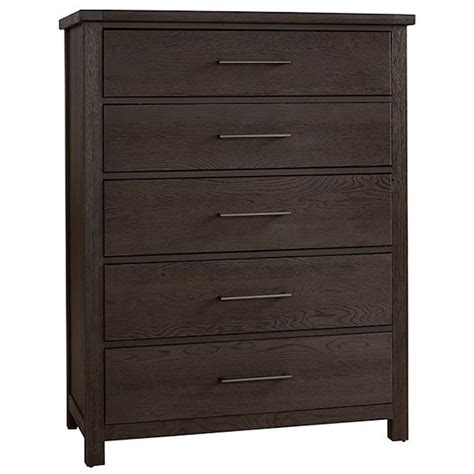 Vaughan Bassett Dovetail 750 115 Rustic 5 Drawer Chest Belfort