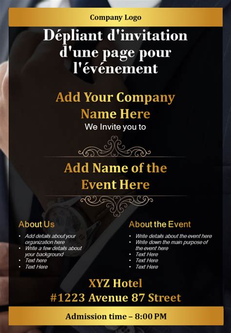 Top Des Mod Les D Invitations Des V Nements Professionnels Pour