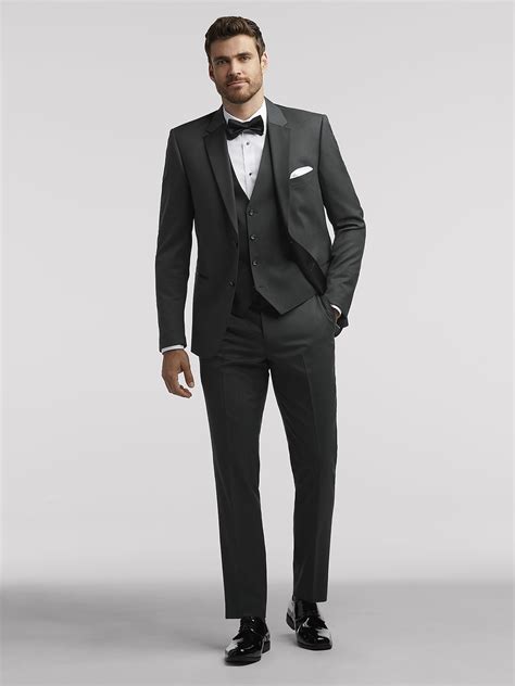 Charcoal Performance Tuxedo by Calvin Klein | Tuxedo Rental