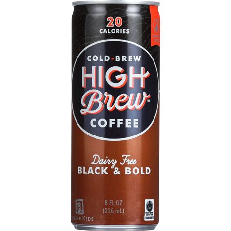 High Brew Coffee Coffee Ready To Drink Black And Bold Dairy Free