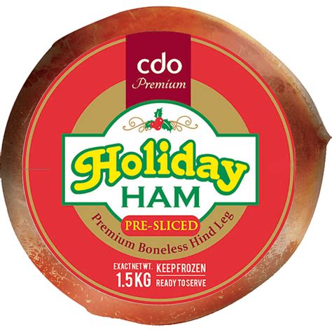 Cdo Pre Sliced Holiday Ham 1 5kg Shop Walter Mart