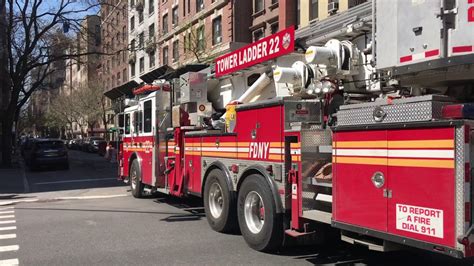 FDNY TOWER LADDER 22 FDNY BATTALION 11 CHIEF TAKING UP FROM VERY