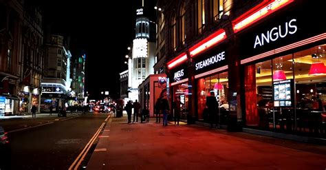 A Busy Street In London At Night · Free Stock Video