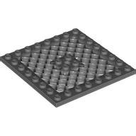 LEGO Grid Plate 8x8 mörkgrå 4299022 R509 LEGO Plattor LEGO Klossar