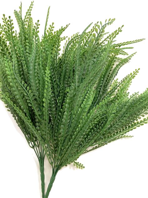 Set of Three 19" Artificial Bead Grass Bushes - Ladybug Wreaths Shop