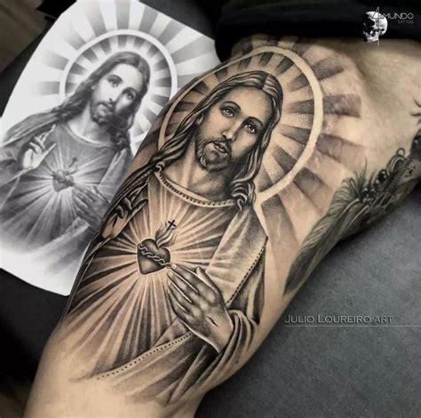 Pin By Jorge Solano On Dibujos De Tatuajes Jesus Tattoo Sacred Heart