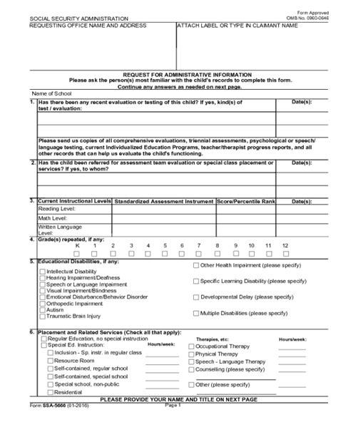 Printable Ssa 1 Form Printable Forms Free Online