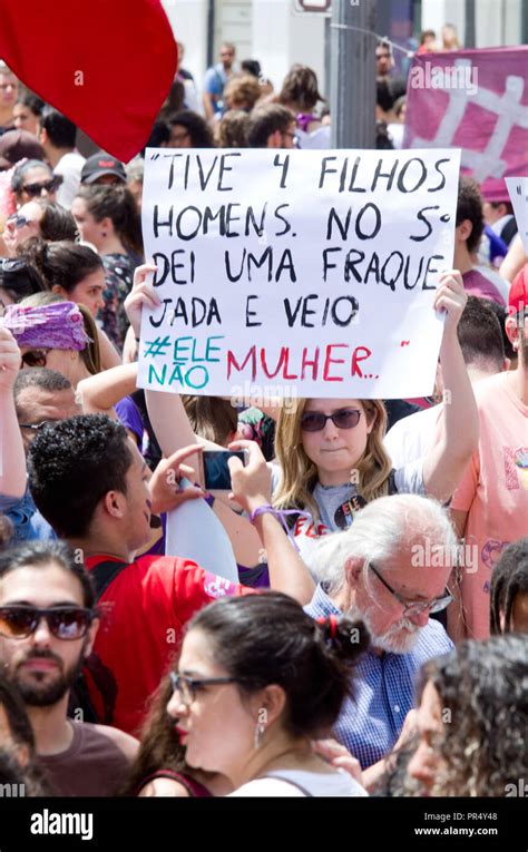 Campinas Sp 29 09 2018 Mulheres Contra Bolsonaro Em Campinas