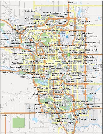 Map Of Calgary Canada Gis Geography