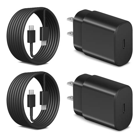 Buy Coreykin Usb C Super Fast Wall Charger 2 Pack 25w Usb C Fast Charger 6ft Type C To Type C