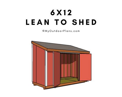 6x12 Lean To Shed Plans