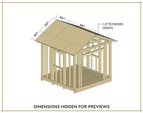 8x10 Garden Shed Plans And Build Guide Diy Woodworking Instructions Etsy Shed Plans Garden