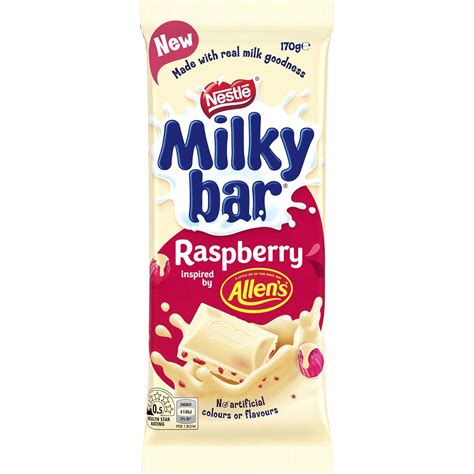 Nestle Milky Bar Raspberry Chocolate Block G Woolworths