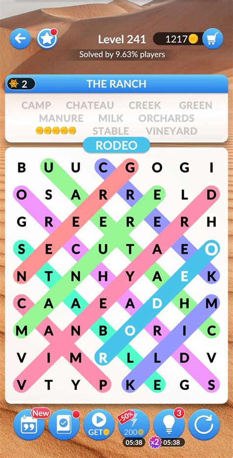 Word Search Explorer Level The Ranch Answers Qunb