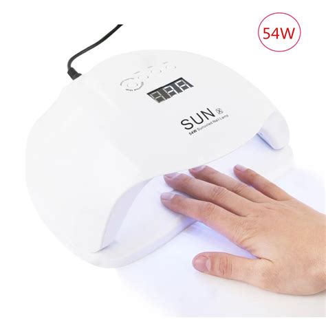 SUNX 54W Prego Secador De Lâmpada UV Do Prego LED Polonês Gel Lâmpada