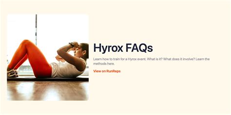 Hyrox FAQs RunReps Running Plan Generator And Improvement Tools