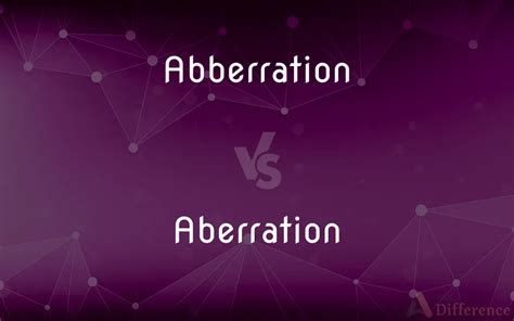 abberration  aberration   correct spelling