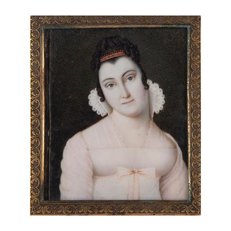 Sold Price Portrait Miniature Of A Lady With A Coral Diadem Italy