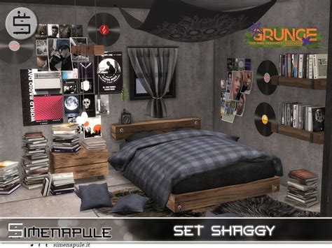 Simenapule S Set Shaggy Sims 4 Bedroom Sims 4 Cc Furniture Living