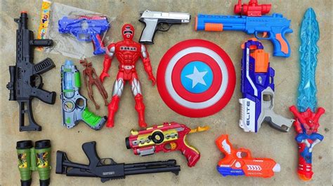 Mencari Tembak Tembakan Kapten Amerika Gun Nerf Gun Ak Spiderman